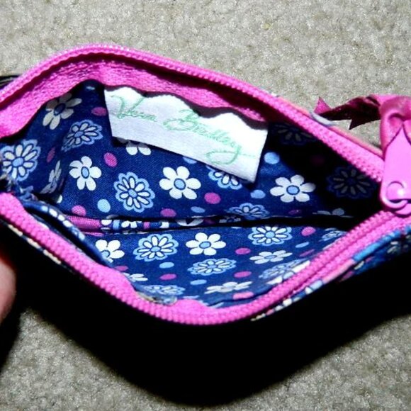 Vera Bradley Coin Holder Purse Purple Paisley - Picture 7 of 8